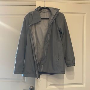 The North Face Rain Jacket Grey Size Medium